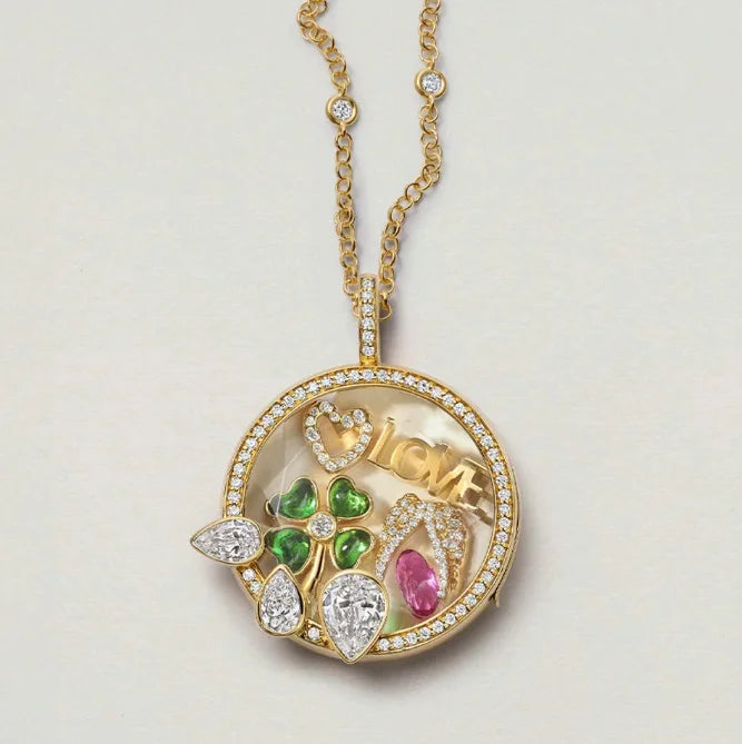 Collana Scrigno Silver, Gold e Brillantini