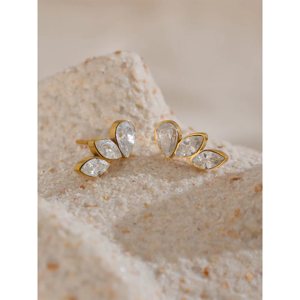 Orecchini Zirconi a Goccia – Design Ala Chic