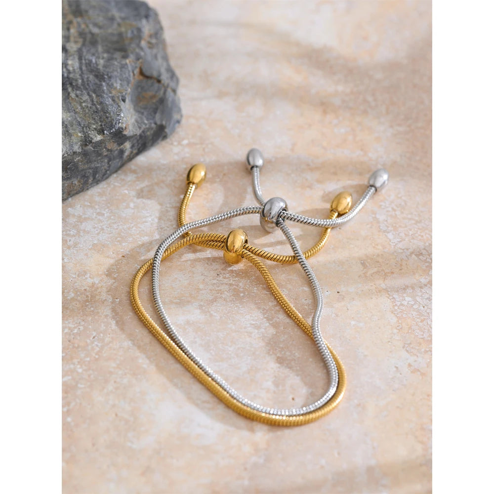 Bracciale Catena Regolabile – Eleganza Quotidiana Impermeabile