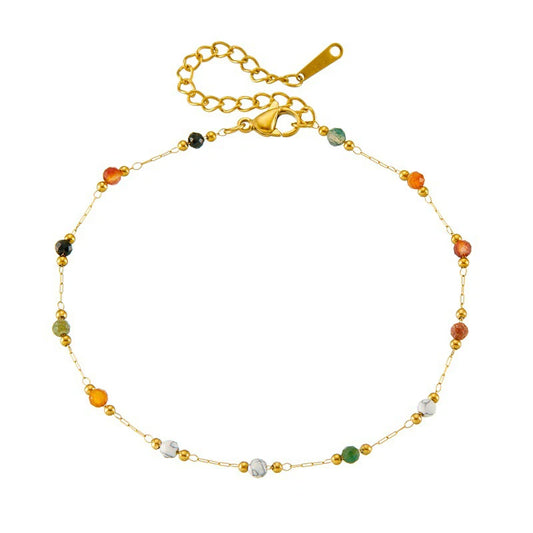Riflessi di Colore – Bracciale con Perline Naturali