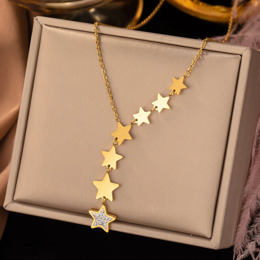 Collana Stella in Zircone – Luce Raffinata