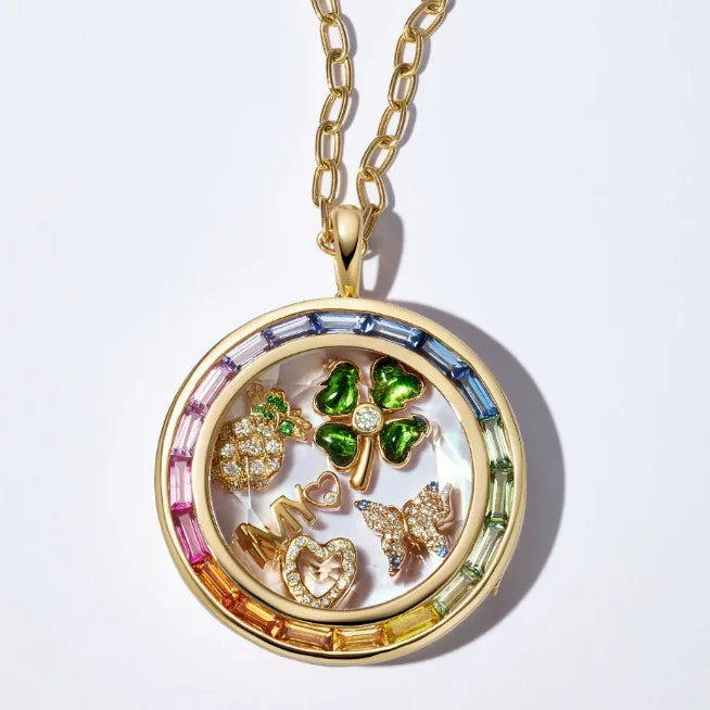 Collana Scrigno Silver, Gold e Brillantini