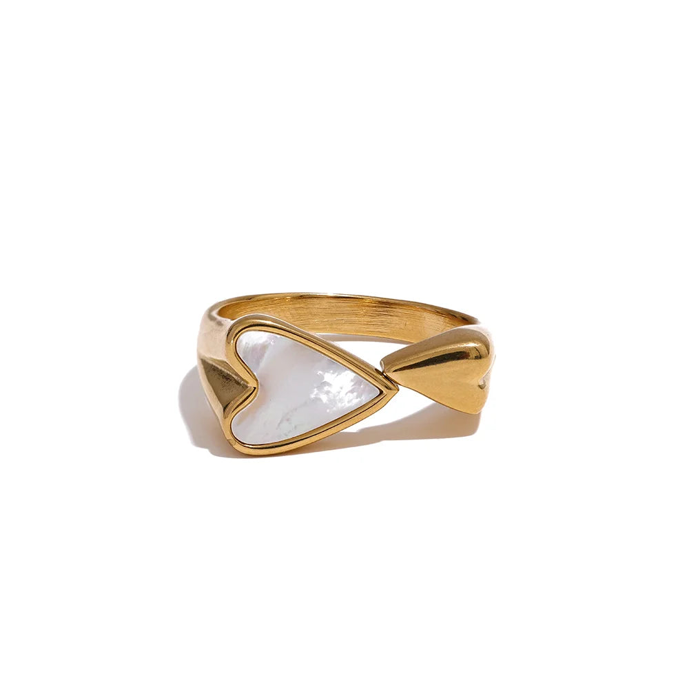 Anello Cuore Dual – Contrasti d’Eleganza