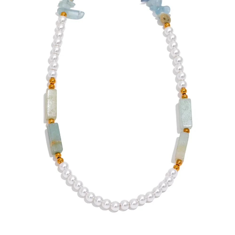 Collana “Pearl Harmony” – Perle & Pietra Naturale