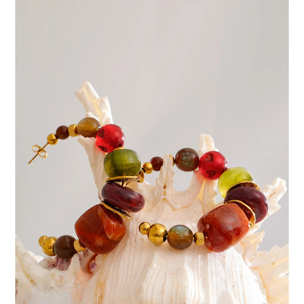 Orecchini “Color Loop” – Arte in Movimento