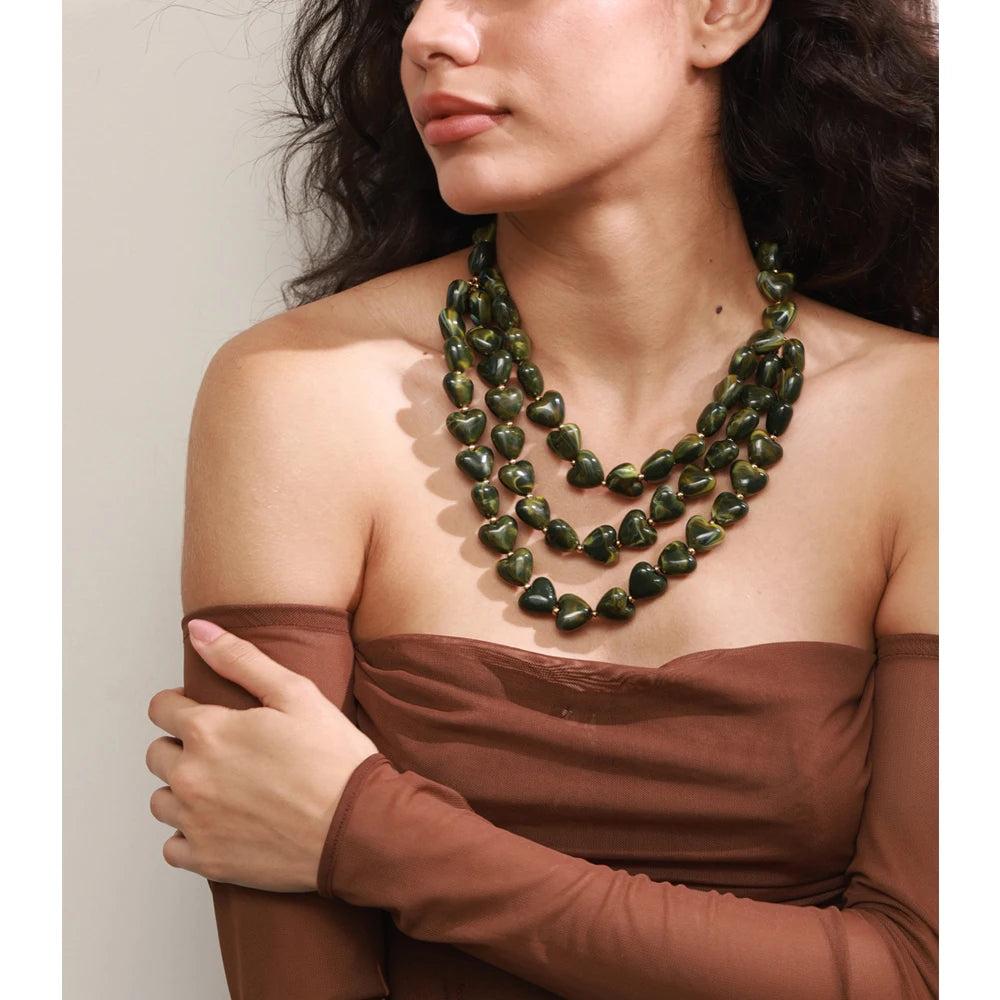 Collana “Trame d’Autunno” – Eleganza multistrato dal carattere deciso