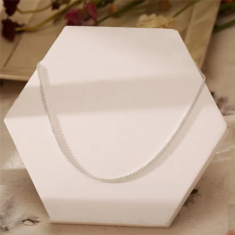 Collana in argento 925 – Catena sottile e luminosa