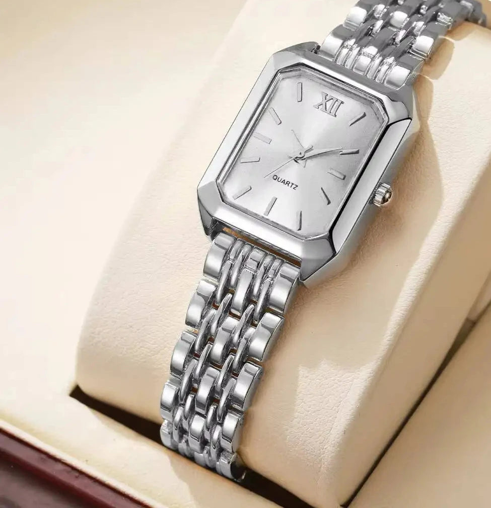 Orologio “Luna Elegance” – Rettangolare Chic