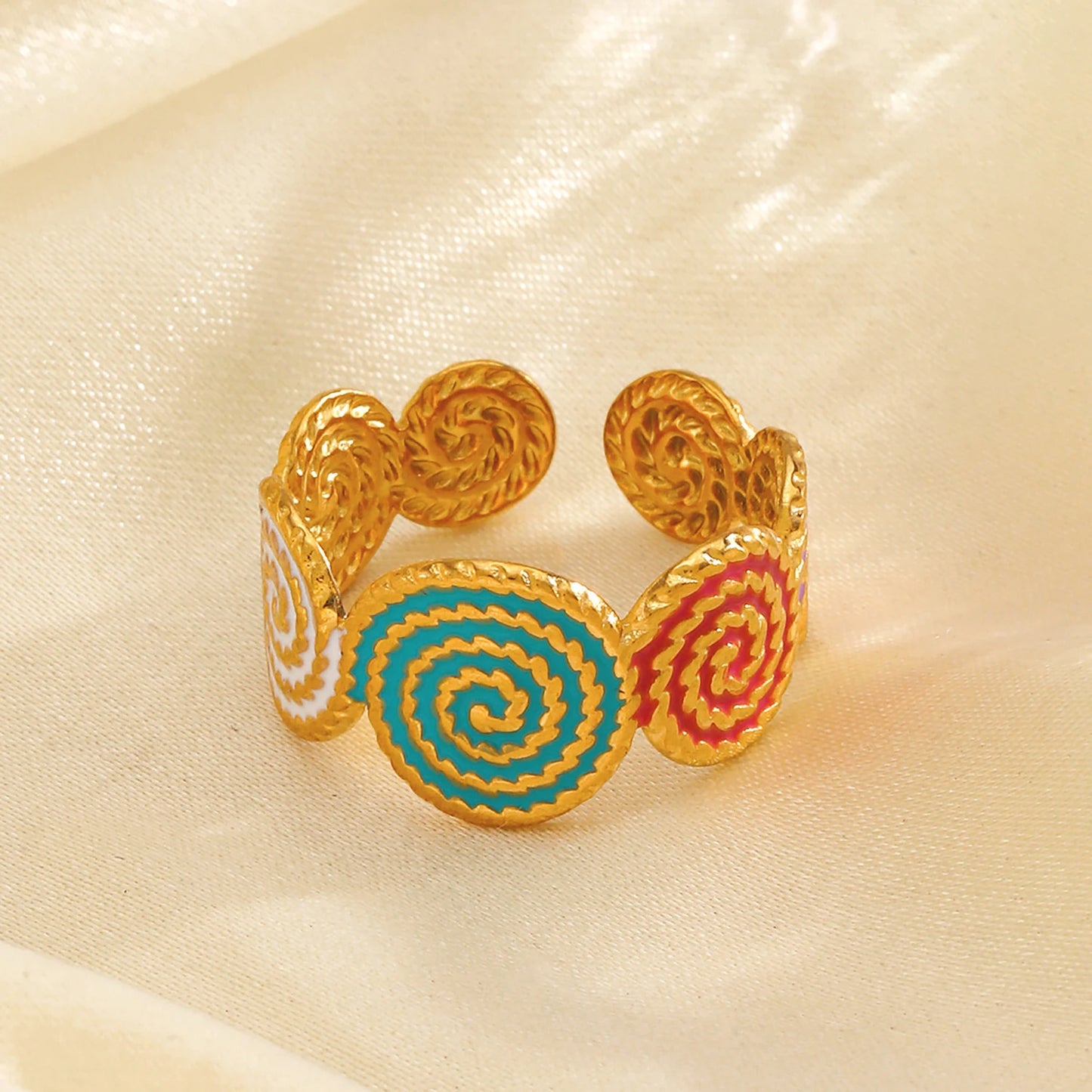 Anello “Twist Colorato” – Smaltato minimal