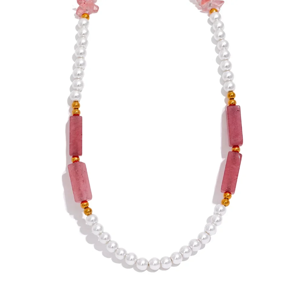 Collana “Pearl Harmony” – Perle & Pietra Naturale