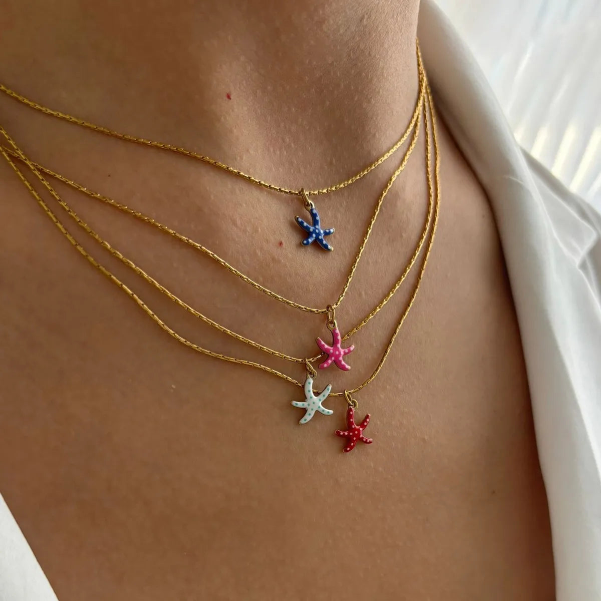 Collana Stella Marina Colorata