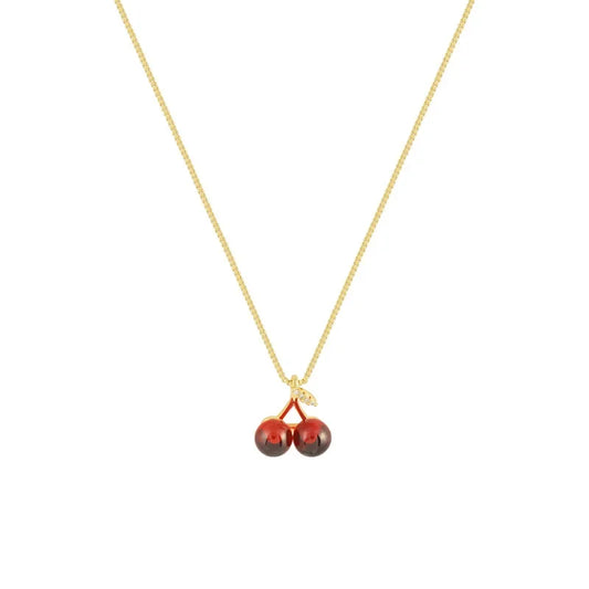 Collana “Goccia di Ciliegia” – Stile Fruttato e Glam