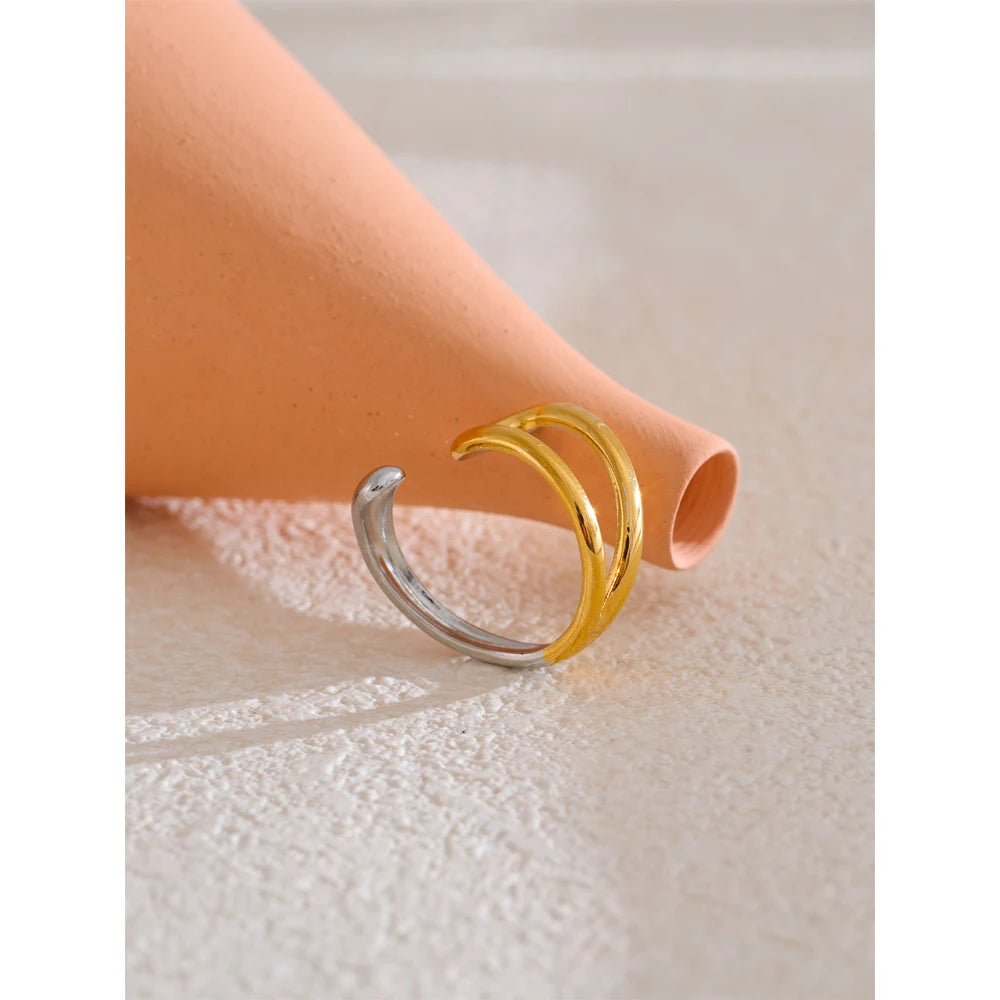 Anello Doppio Colore – Linee d’Arte