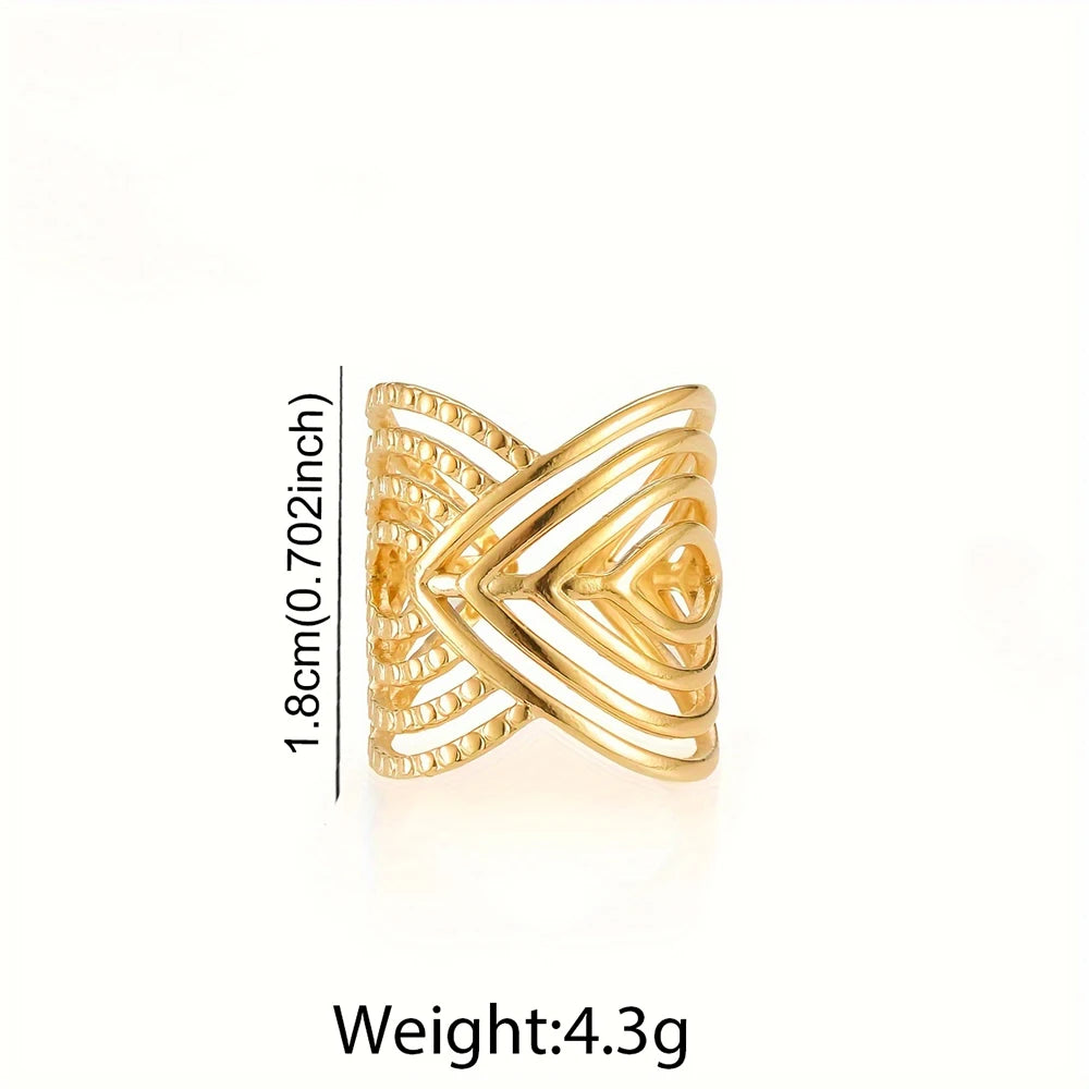 Anello Geometrie Irregolari – Eleganza Contemporanea
