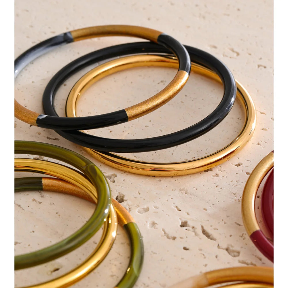 Set di Bracciali a Cerchio Sovrapposti