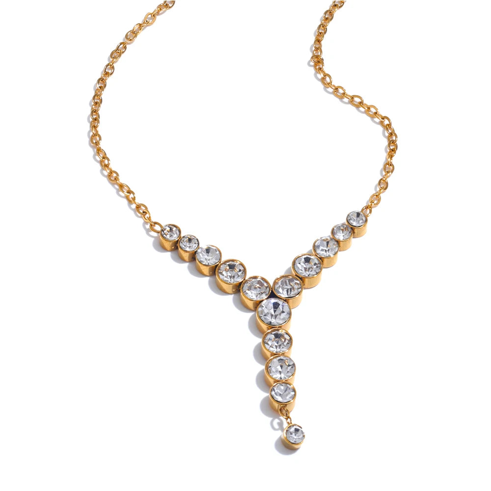 Collana Cascata di Luce – Zirconi Brillanti