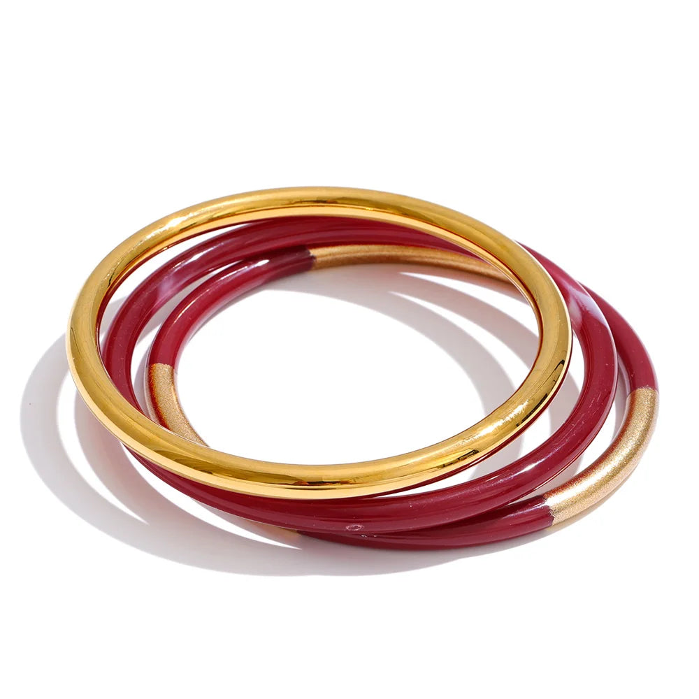 Set di Bracciali a Cerchio Sovrapposti