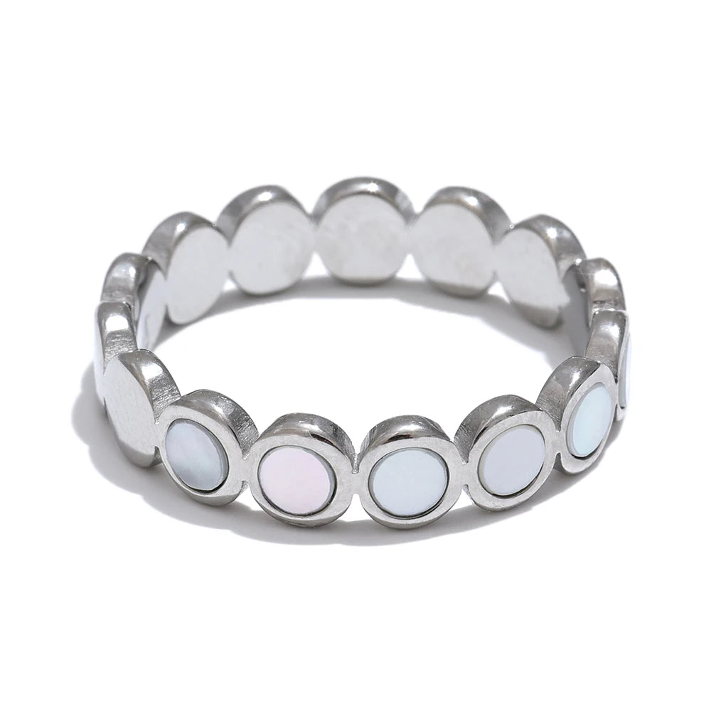 Anello Conchiglia Rotonda – Riflessi di Mare