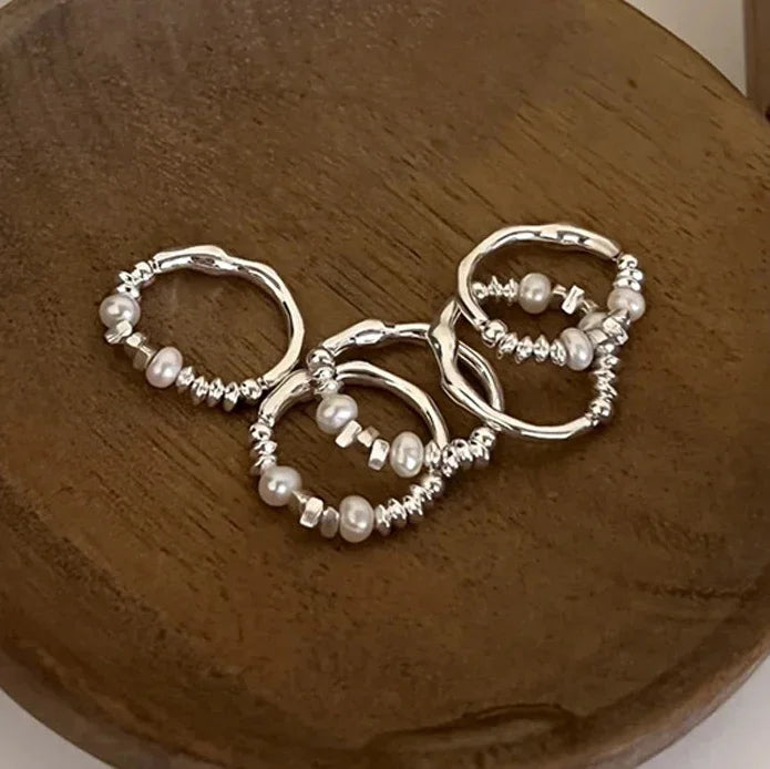Anello “Goccia di Perla” in argento 925