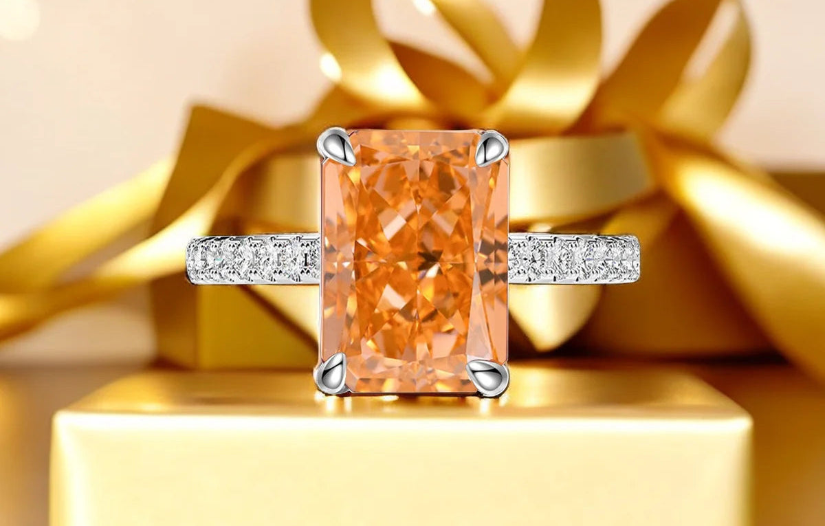 Anello “Crystal Shine” in Argento S925 – Taglio Ghiaccio Premium