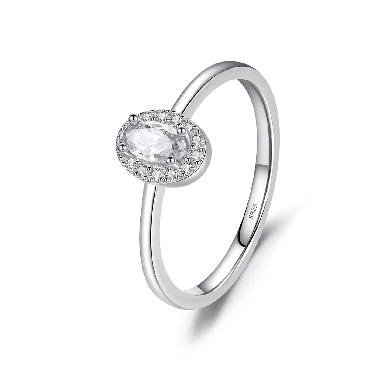 Anello Ovale con Zirconi Colorati – Anello Elegante