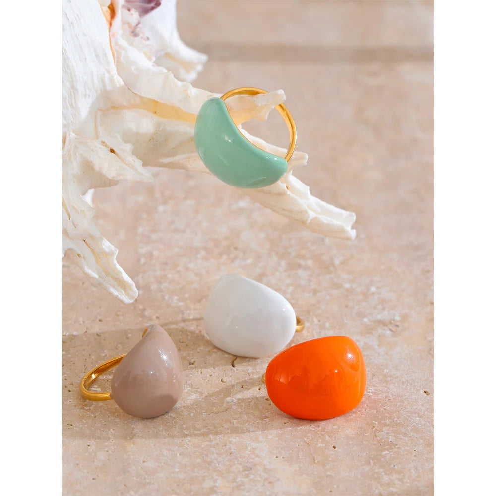 Anello Candy Joy – Gioiello Regolabile Multicolore in Acciaio Inossidabile
