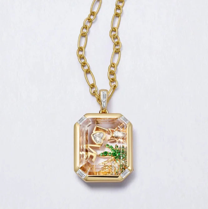 Collana Scrigno Silver, Gold e Brillantini