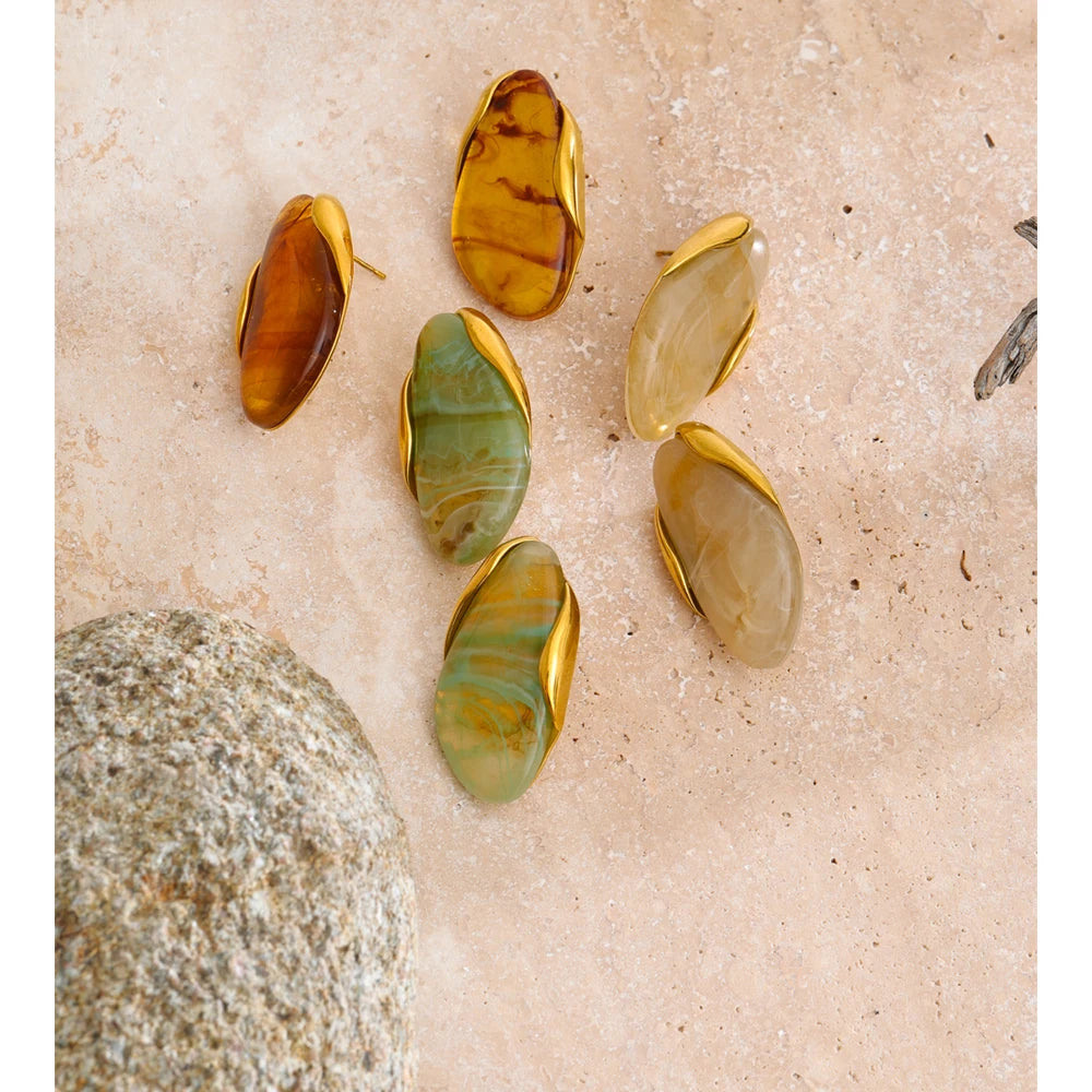 Orecchini “Terra Glow” – Geometrie Naturali