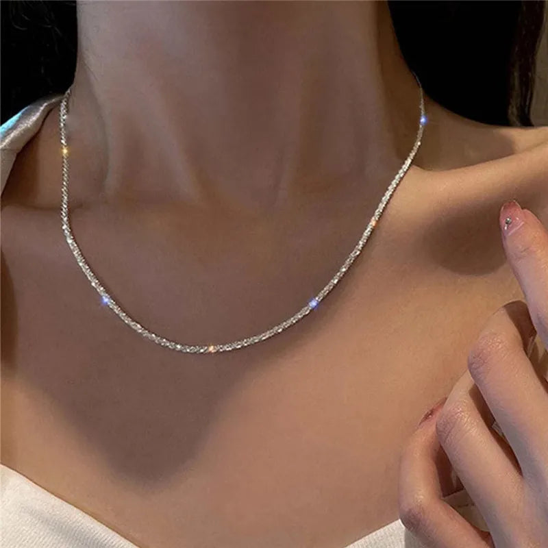 Collana in argento 925 – Catena sottile e luminosa
