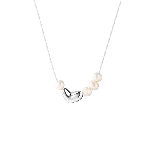 Collana “Cuore di Perla” in Argento 925