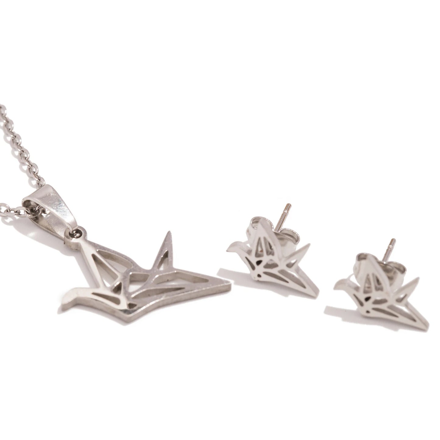 Set Collana e Orecchini Origami