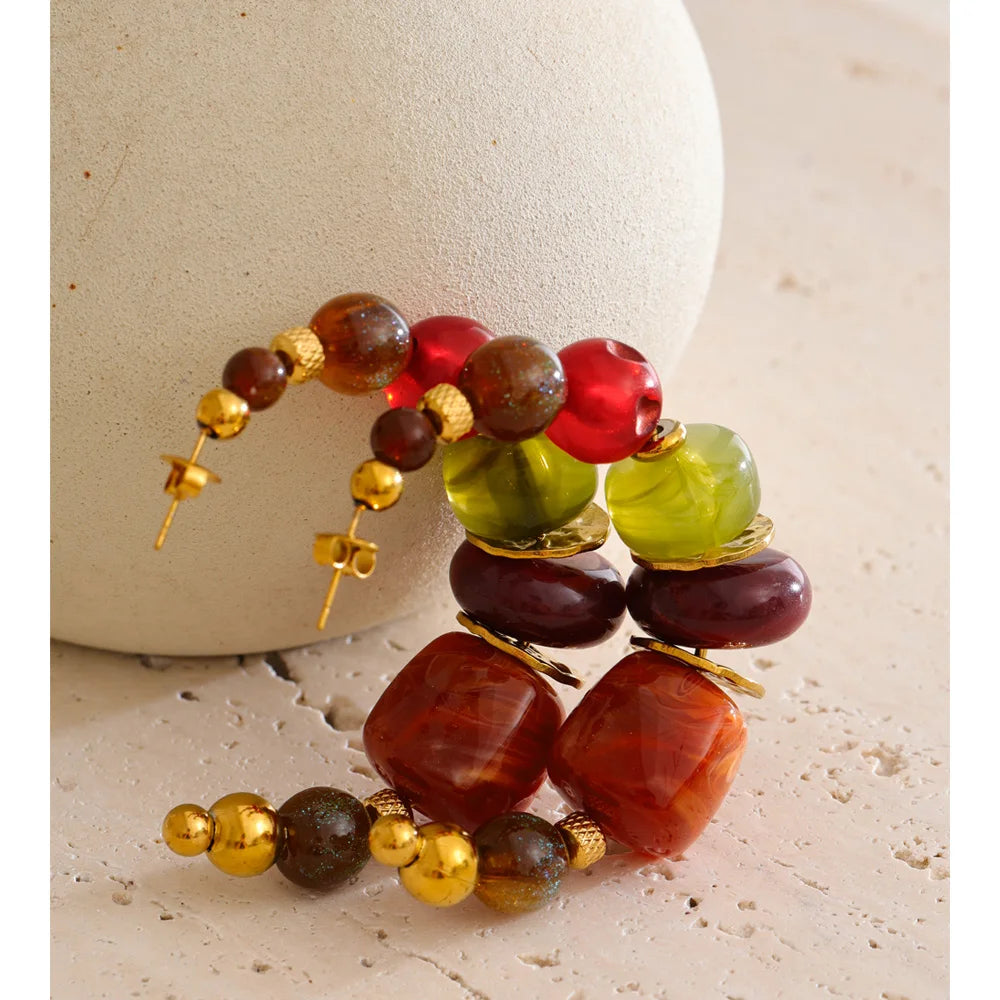 Orecchini “Color Loop” – Arte in Movimento