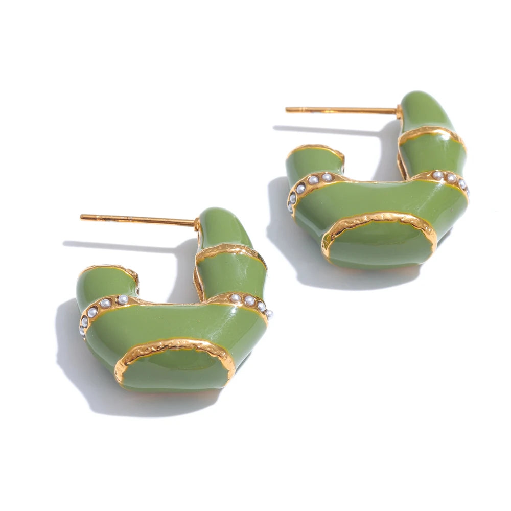 Orecchini con Ciondoli Multicolore