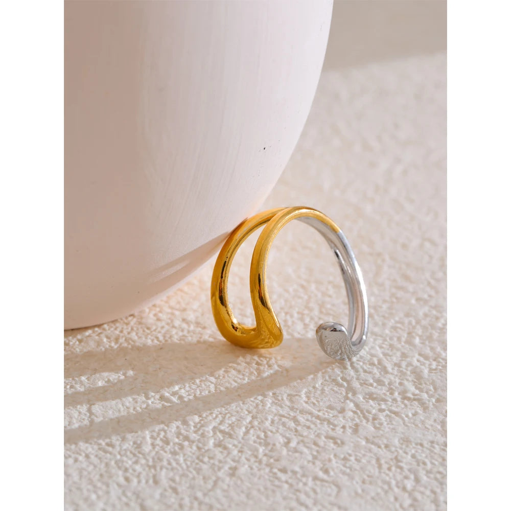 Anello Doppio Colore – Linee d’Arte