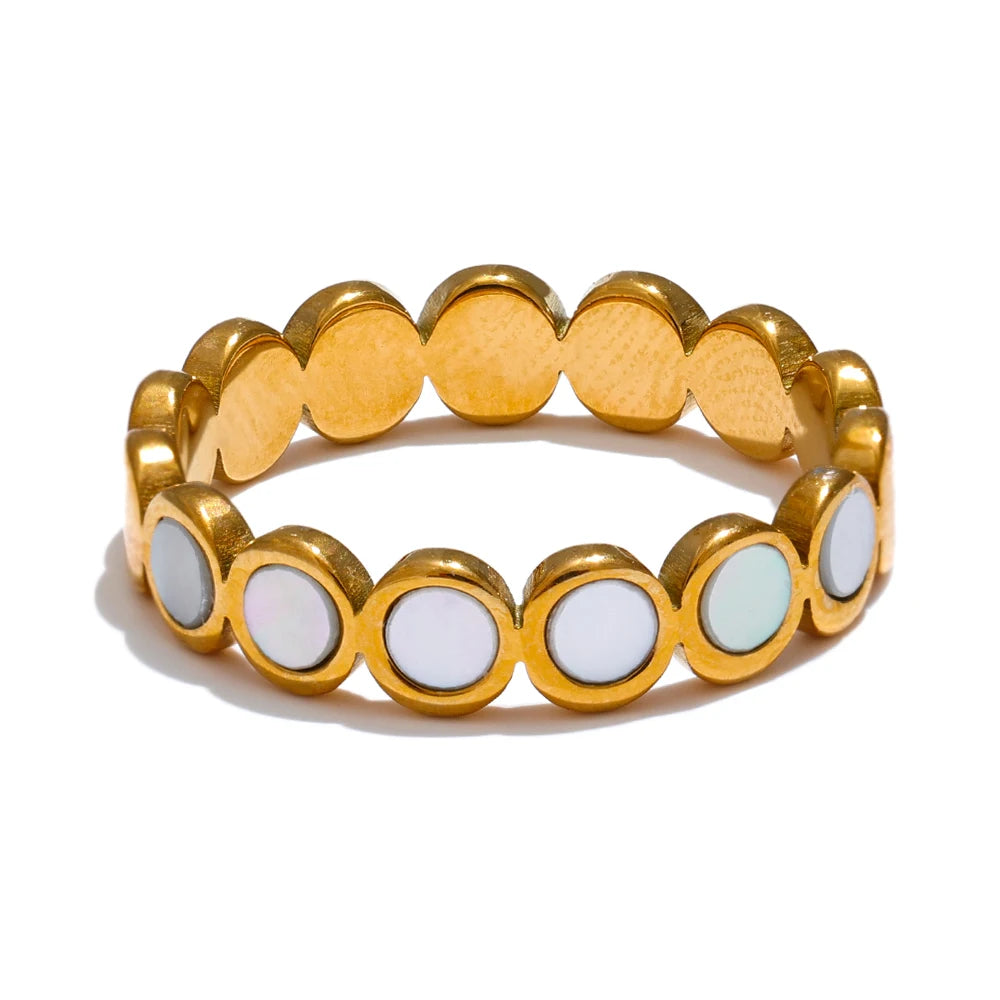 Anello Conchiglia Rotonda – Riflessi di Mare