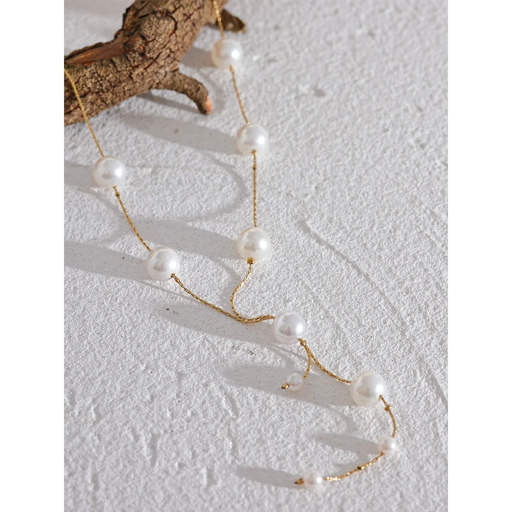 Collana “Pearl Whisper” – Eleganza Leggera e Raffinata