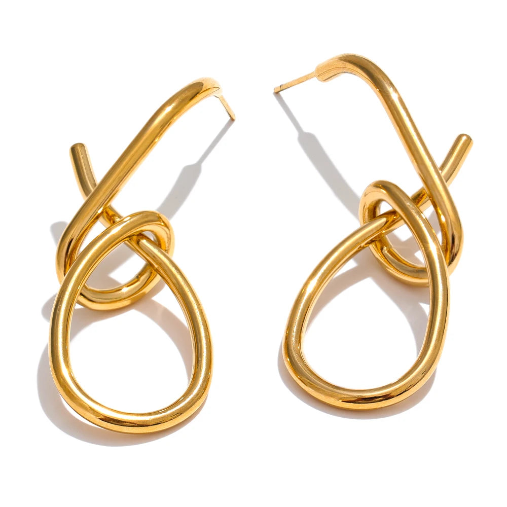 Orecchini Nodo d’Aria – Eleganza Intrecciata