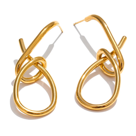 Orecchini Nodo d’Aria – Eleganza Intrecciata