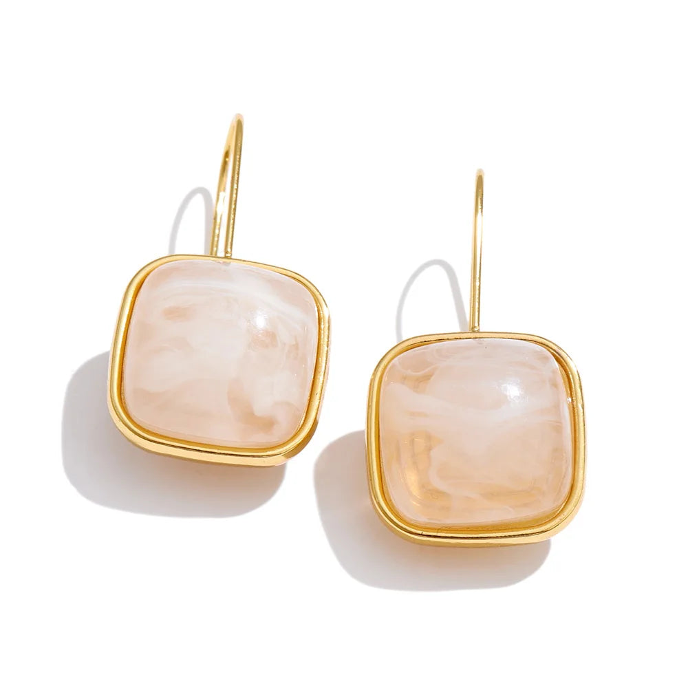 Orecchini “Soft Amber” – Eleganza Lunare