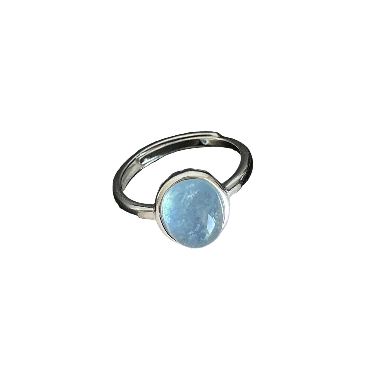 Onda Celeste – Anello regolabile in argento 925