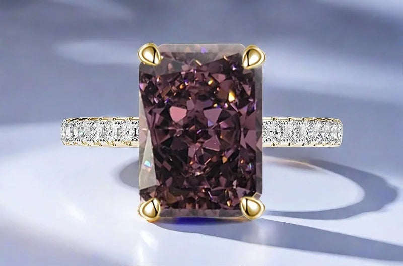 Anello “Crystal Shine” in Argento S925 – Taglio Ghiaccio Premium