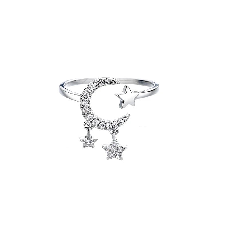 Collezione Anelli Luna e Stella – Argento
