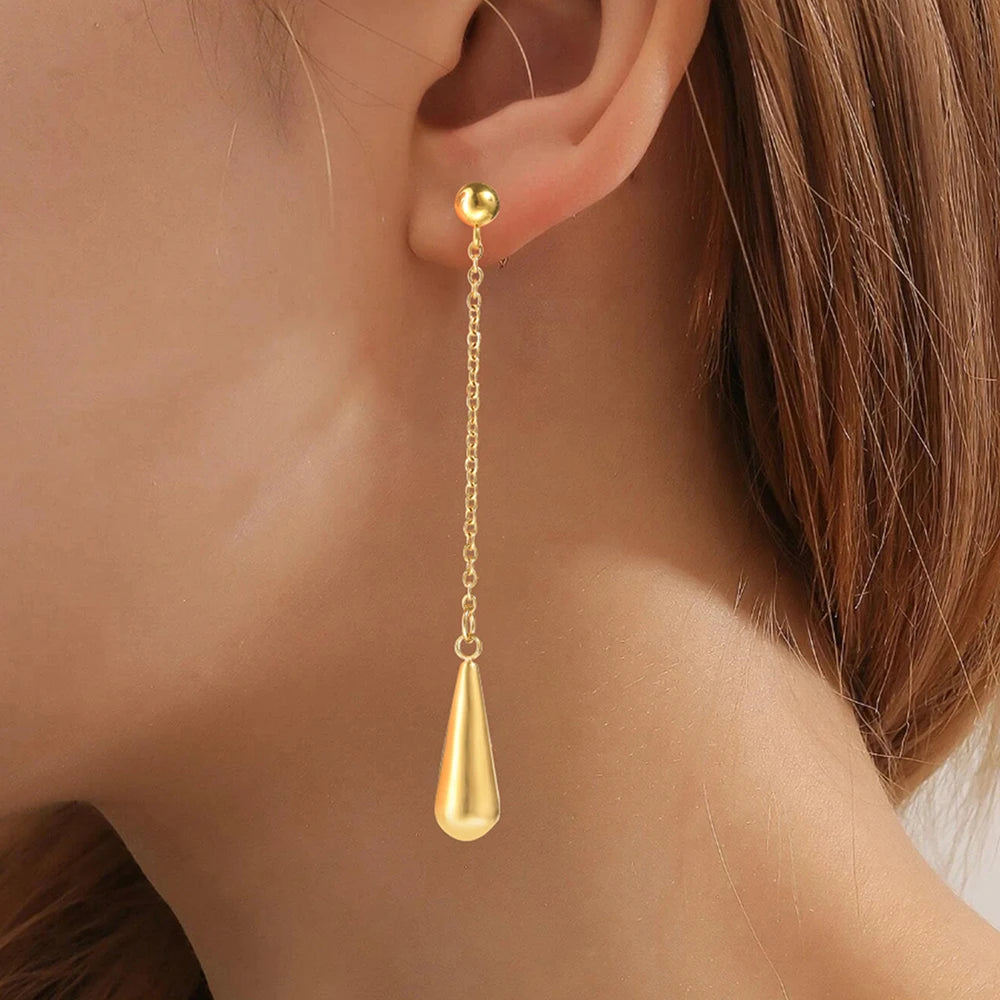 Orecchini “Catena di Gocce” – Eleganza Infinita