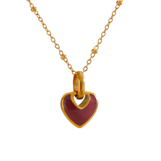 Collana Cuore Rosso – Passione e Eleganza