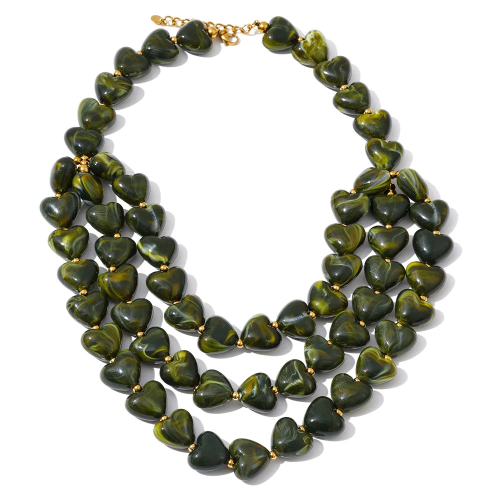 Collana “Trame d’Autunno” – Eleganza multistrato dal carattere deciso