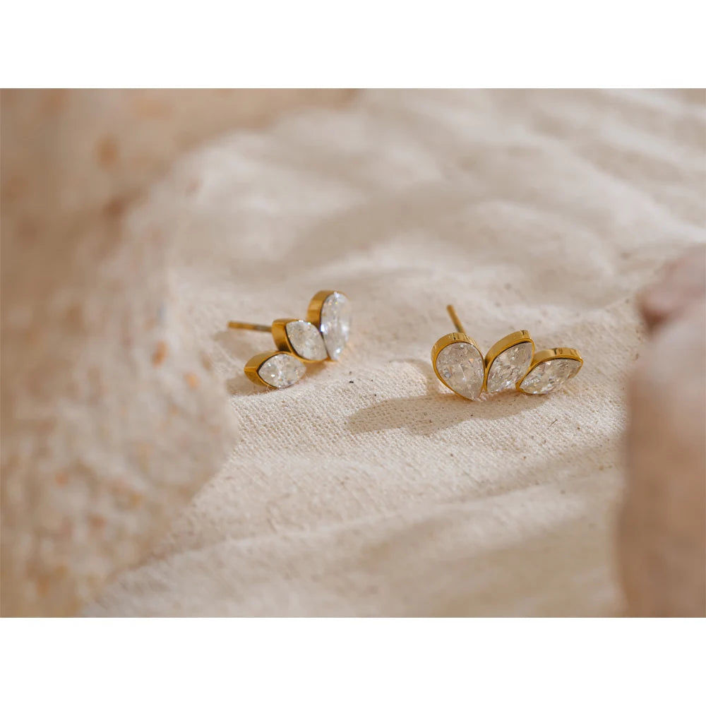 Orecchini Zirconi a Goccia – Design Ala Chic