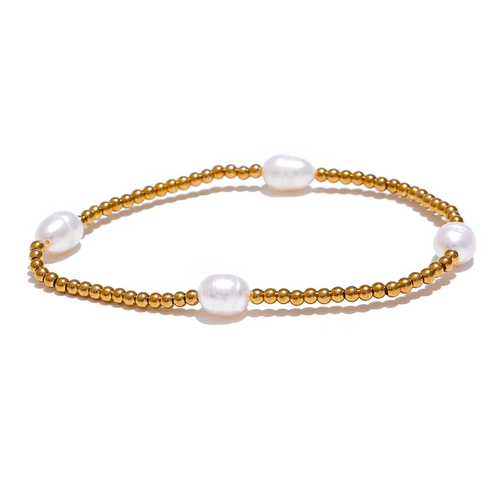 Bracciale Golden Pearl – Raffinatezza Naturale