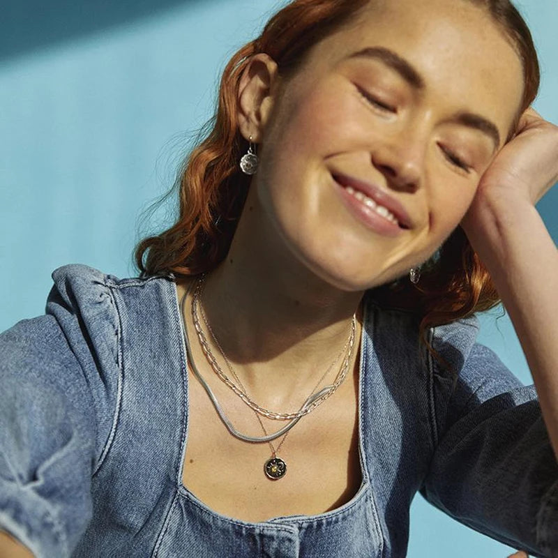 Orecchini pendenti retrò Sole & Luna – Gioielli moda femminili dal fascino simbolico