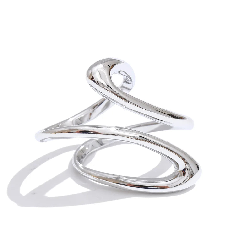 Anello “Aura Line” – Forme Fluide