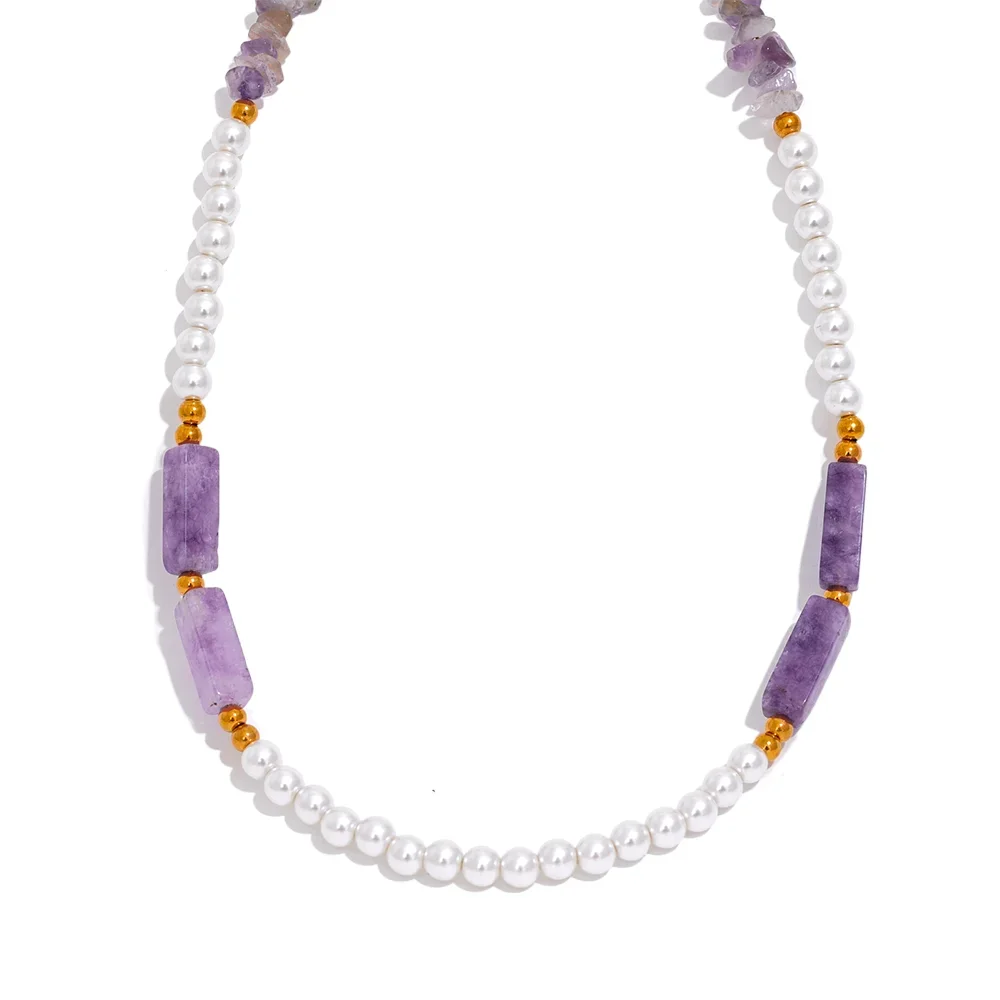 Collana “Pearl Harmony” – Perle & Pietra Naturale